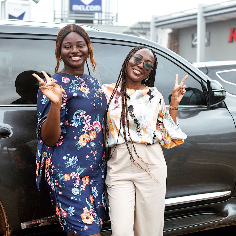 Image of Nhyira Addo and Keni Ribeiro for WopeCar at 8 Anniversary